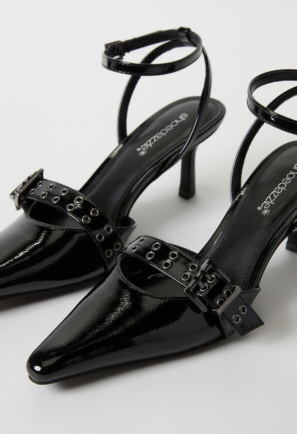 Blakely Ankle Strap Pump Black