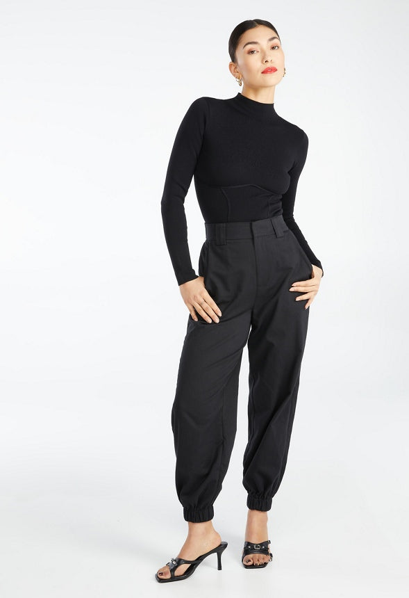 LIGHTWEIGHT RELAXED FIT CARGO JOGGERS Caviar