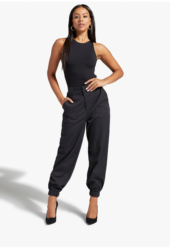 LIGHTWEIGHT RELAXED FIT CARGO JOGGERS Caviar