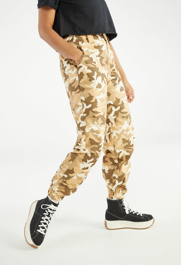 LIGHTWEIGHT RELAXED FIT CARGO JOGGERS Dawn Multi - Camo