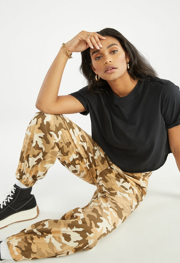 LIGHTWEIGHT RELAXED FIT CARGO JOGGERS Dawn Multi - Camo