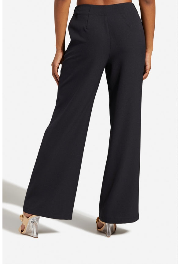 WIDE LEG PANTS Black