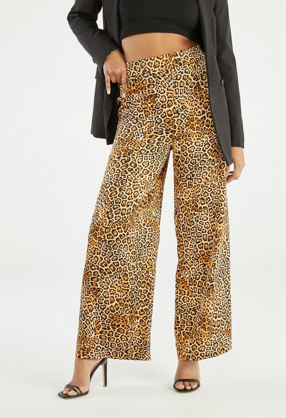 WIDE LEG PALAZZO PANTS Animal