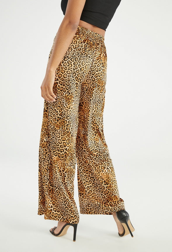 WIDE LEG PALAZZO PANTS Animal