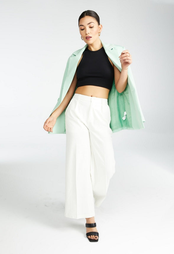 WIDE LEG TROUSER Marshmallow