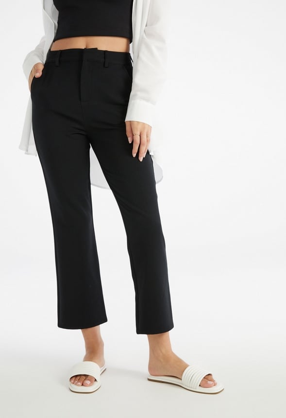 Twill Crop Trouser Black Caviar
