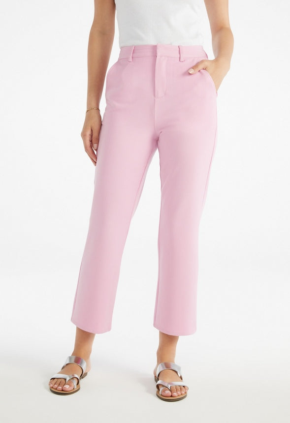Twill Crop Trouser Moonlite Mauve
