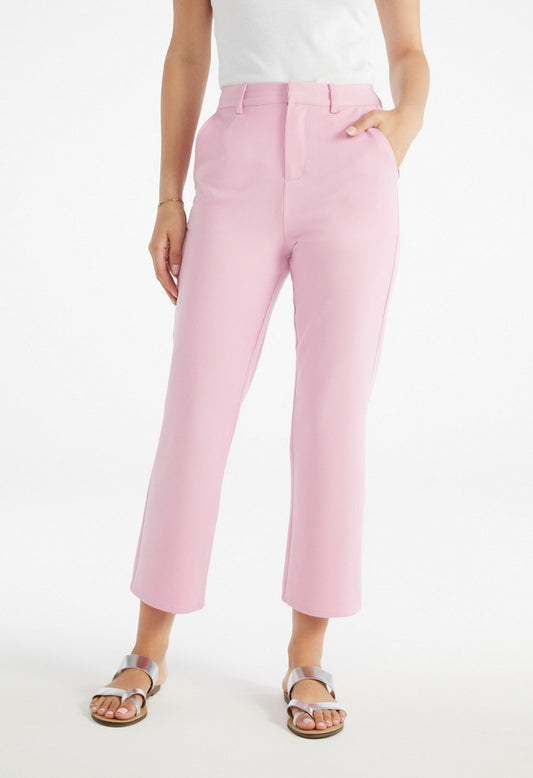 Twill Crop Trouser Moonlite Mauve