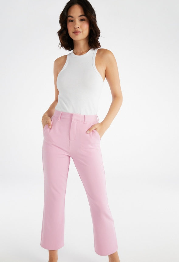 Twill Crop Trouser Moonlite Mauve