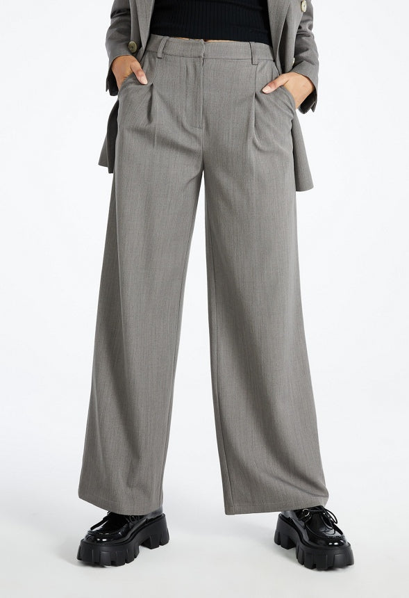 Wide Leg Suiting Trouser Vapor Blue