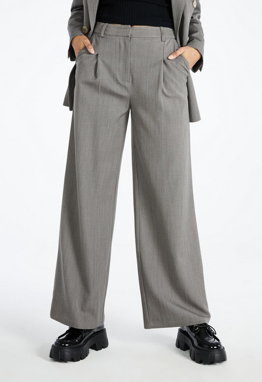 Wide Leg Suiting Trouser Vapor Blue