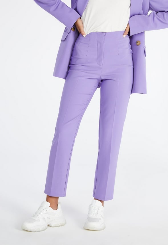 High Rise Carrot Trouser Dahlia Purple