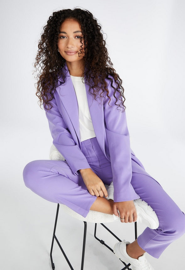 High Rise Carrot Trouser Dahlia Purple