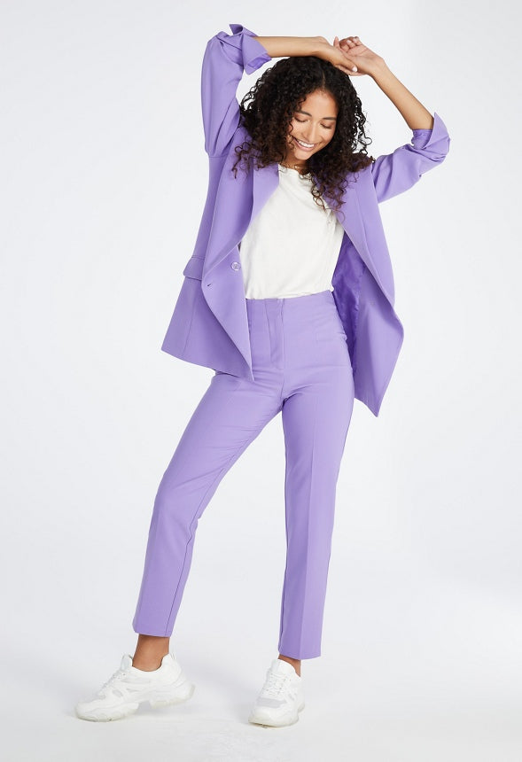 High Rise Carrot Trouser Dahlia Purple