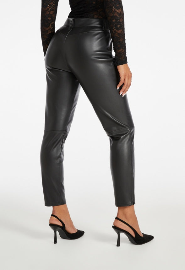 Moto Faux Leather Skinny Leggings Party