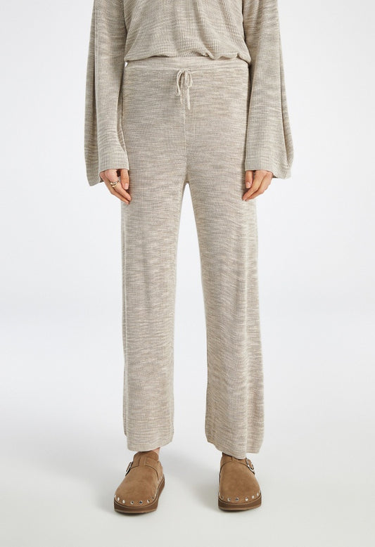 Mid Rise Crop Pants Neutral Spacedye