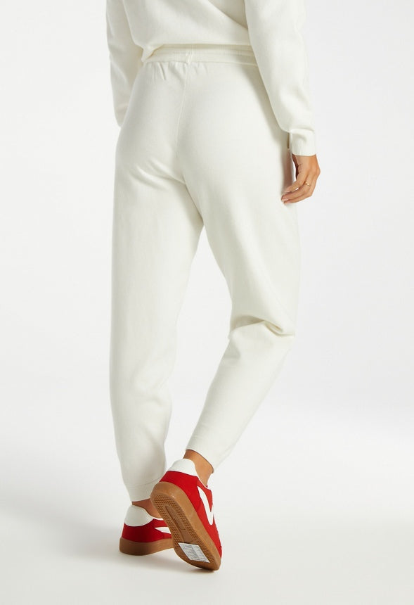 Heart Sweater Joggers Cloud Dancer/ Salsa Red