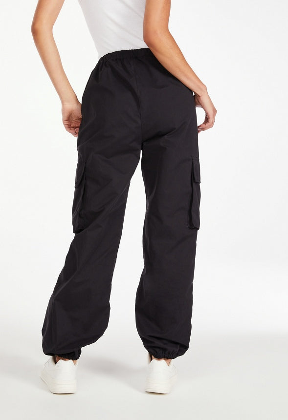 Balloon Cargo Pants Black Caviar