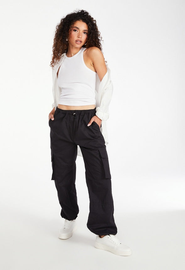 Balloon Cargo Pants Black Caviar