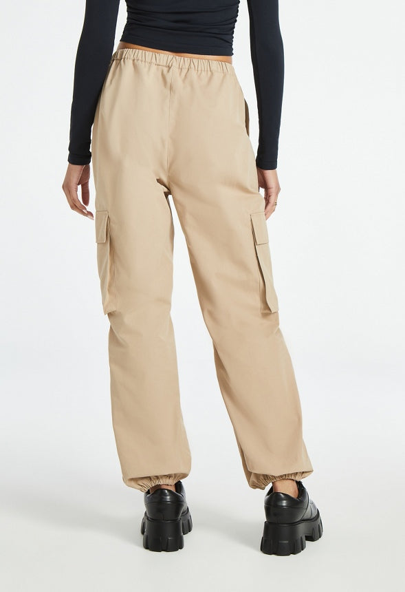 Balloon Cargo Pants Beige