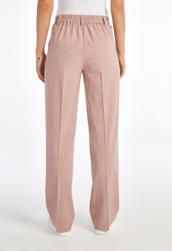 Straight Leg Trousers Pink Heather