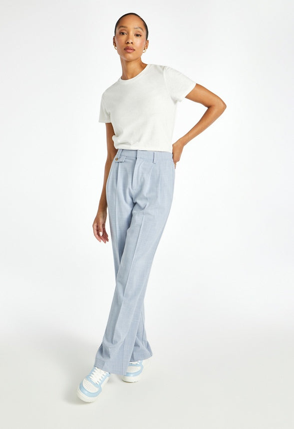 Straight Leg Trousers Coronet Blue