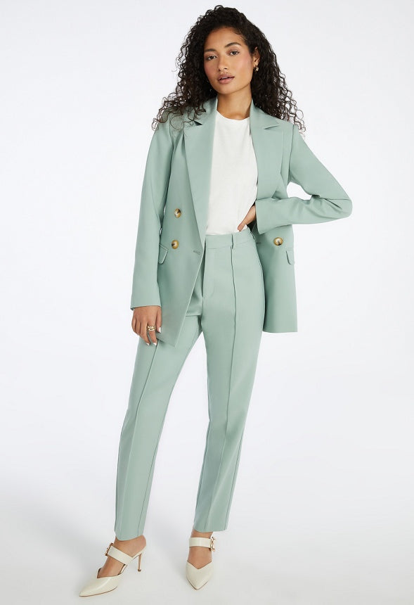 Tapered Crop Trousers Iceberg Green