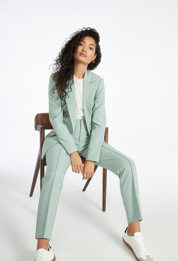 Tapered Crop Trousers Iceberg Green