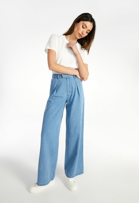 Hayden Clean Front Denim Trousers Riptide