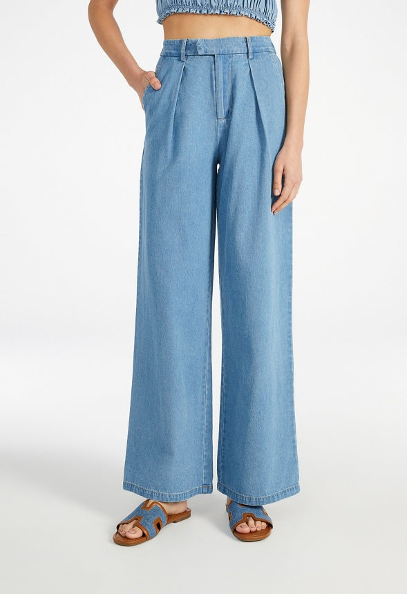 Hayden Clean Front Denim Trousers Riptide