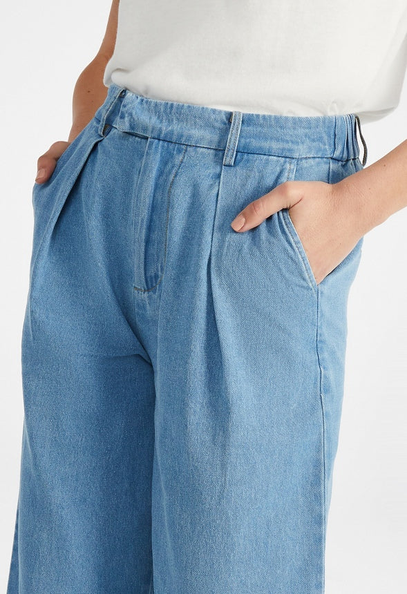 Hayden Clean Front Denim Trousers Riptide