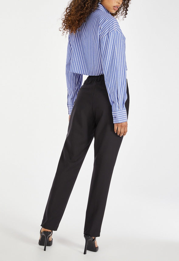 Slim Crop Trousers Black Caviar