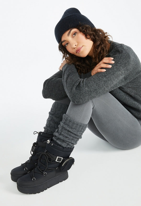 Must-Have Leg Warmers Heather Grey