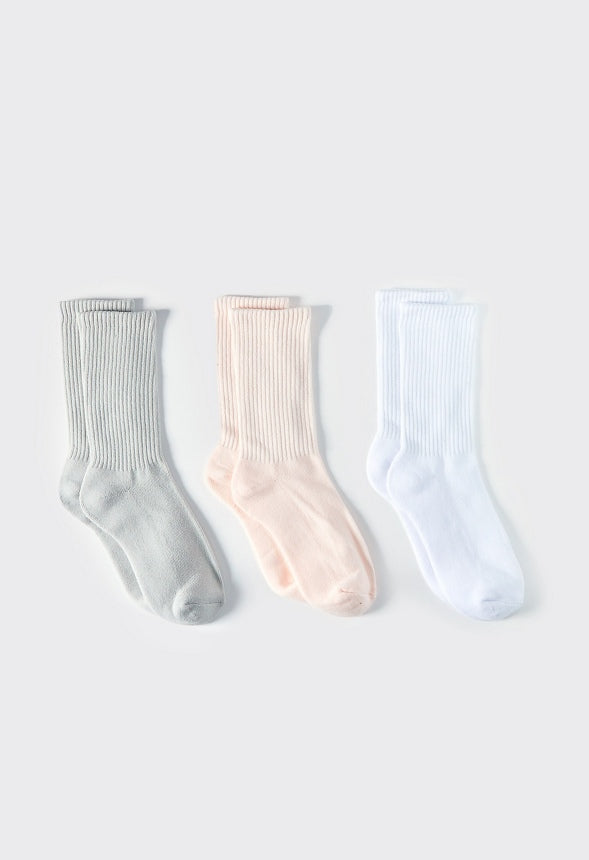 TUBE SOCK SET White/ Light Grey/ Shell