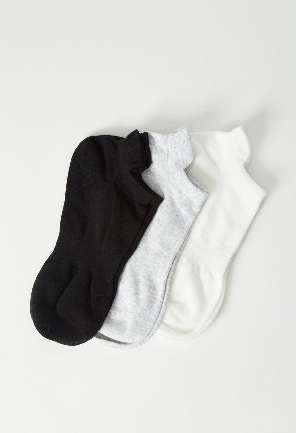 Active Sock Set White/Grey/Black