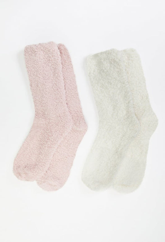 Cozy Sock Set Birch White/ Blush