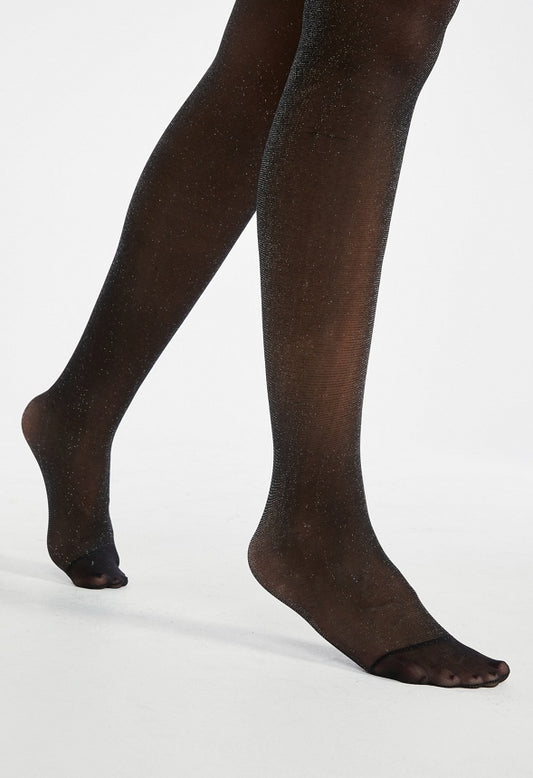 Shimmer Stocking Black