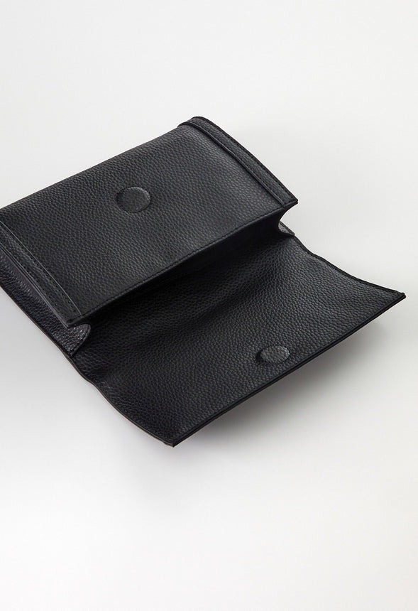 ZIPPERED SATCHEL SET Black