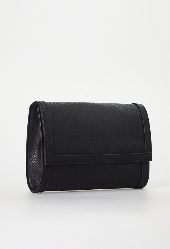 ZIPPERED SATCHEL SET Black