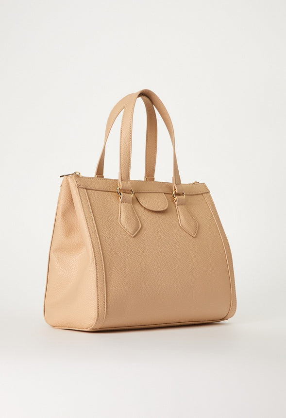 ZIPPERED SATCHEL SET Semolina Beige