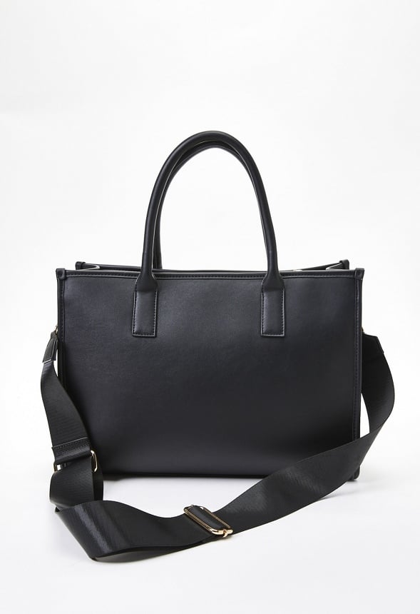 Satchel With Pouches Black