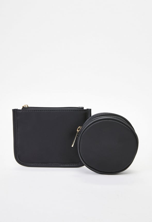 Satchel With Pouches Black