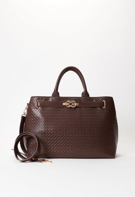 Woven Satchel Coffee