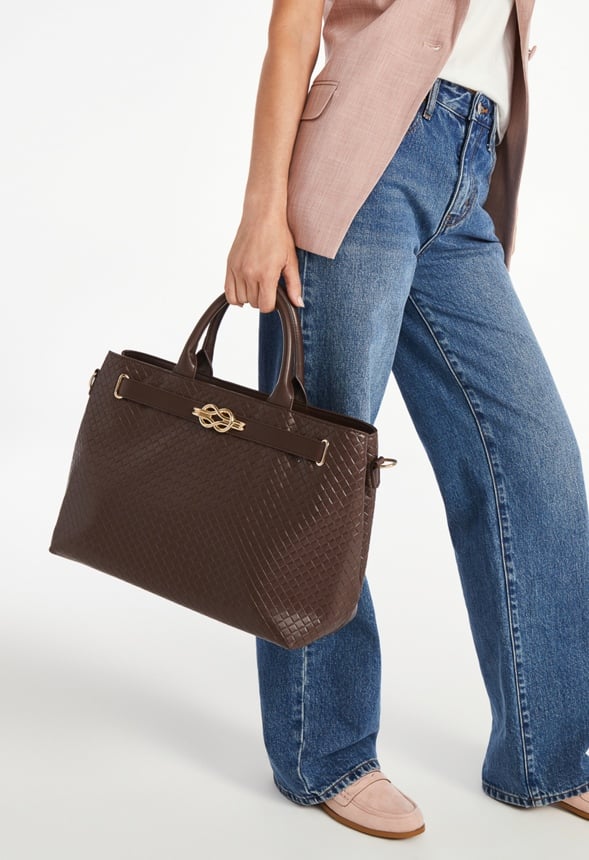 Woven Satchel Coffee