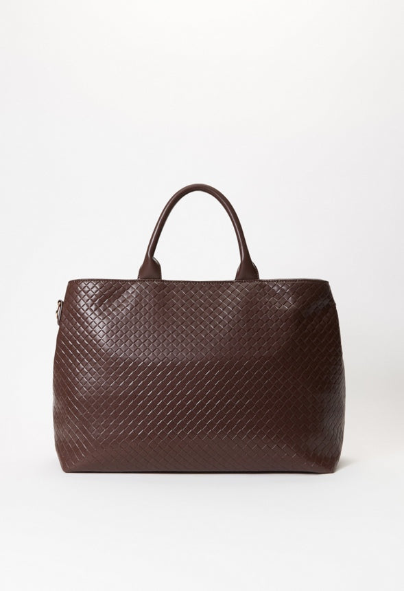 Woven Satchel Coffee