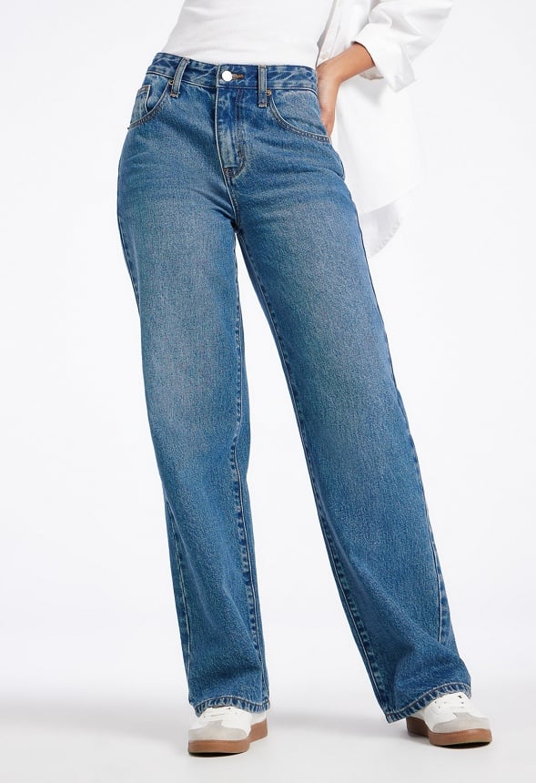 Billie Mid Rise Straight Leg Jean Frequency