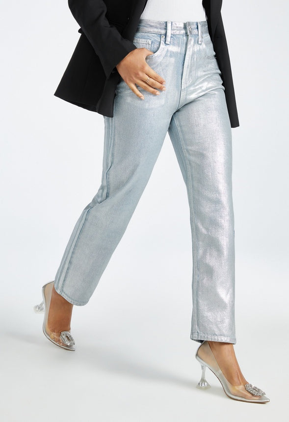 Jack High Rise Ankle Straight Leg Jeans Brightside