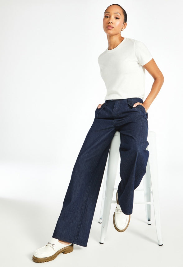 Hayden Clean Front Denim Trousers Navigate