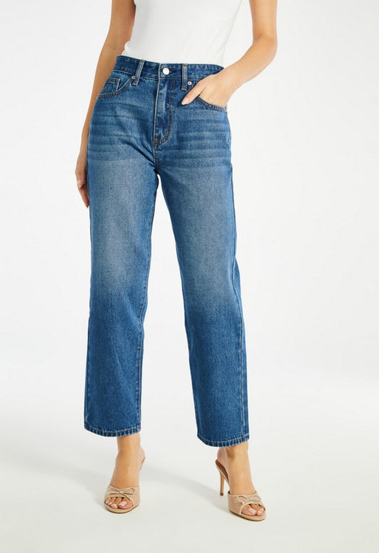 Jack High Rise Ankle Straight Leg Jeans Faze