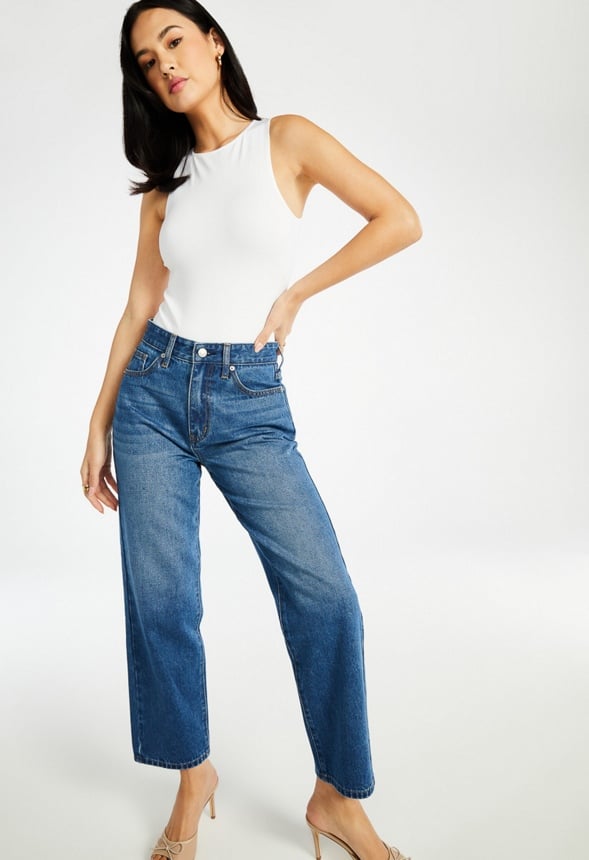 Jack High Rise Ankle Straight Leg Jeans Faze